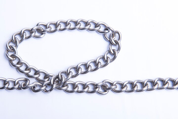 Chain of metal steel