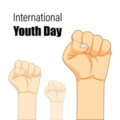 international youth day -vector illustration
