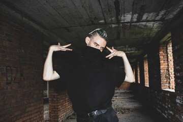 darkstyle , dark , techwear , hard , hardstyle , pigtails , model , wild , boy , beautiful ,...