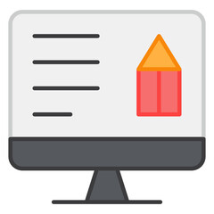 Trendy vector design of web article