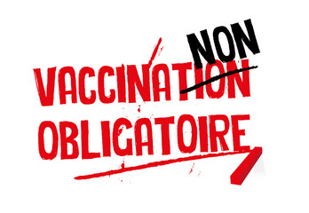 Fototapeta na wymiar vaccination covid obligatoire pour pass sanitaire