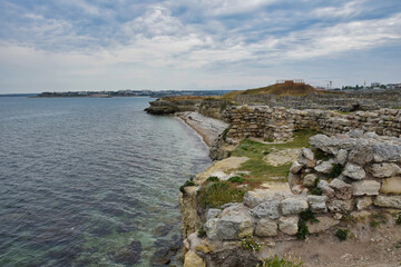 Ancient ruins on the Black Sea coast