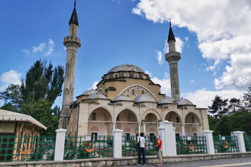 Fototapeta na wymiar Juma Mosque building in Evpatoria town