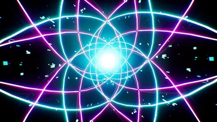 Abstract Cyber Energy Effects Background