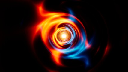 Abstract Fire Energy Eye of Horus Background