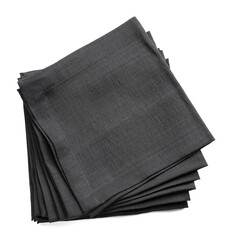 Fabric napkins on white background