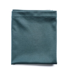 Fabric napkin on white background