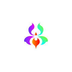 Flower Logo Full Color Combination