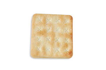 Crispy crackers with sugar isolated on white background