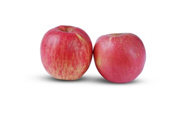 Fuji apple isolated on a white background