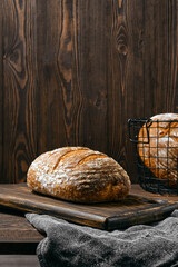 Artisan whole grain wheat bread