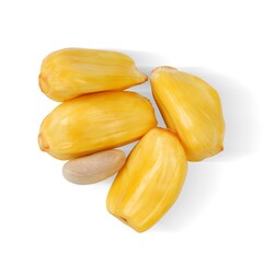 Jackfruit (Artocarpus heterophyllus) isolated on a white background