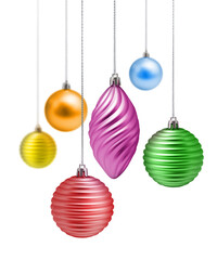 Rainbow Christmas decoration set