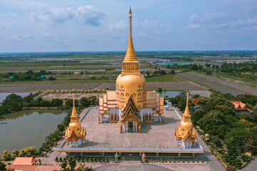Naklejka premium Wat Phrong Akat in Chachoengsao in Thailand