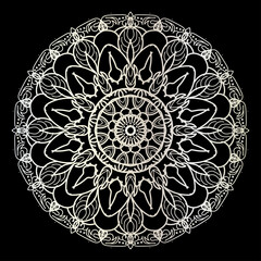 spiritual symbol round ornament