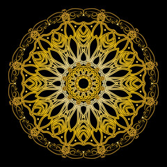 spiritual symbol round ornament