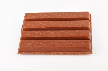 chocolate bar isolated on white