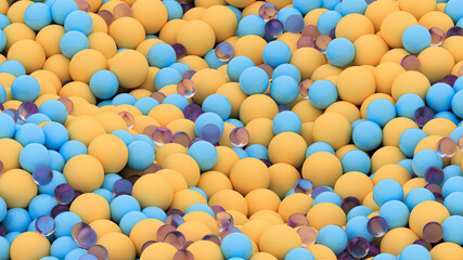 Balls of Different Colors and Sizes
