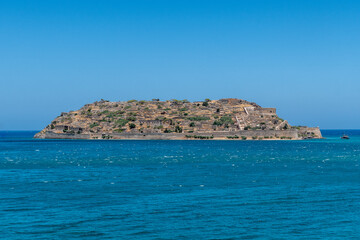 Fototapeta na wymiar The fortress and leper colony of Spinalonga on Crete in Greece