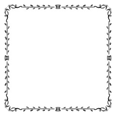 クラシックなフレーム　1色　正方形