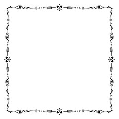 クラシックなフレーム　1色　正方形