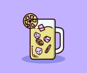 Fresh lemon ice refreshes the body