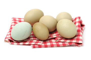 eggs on a white background 