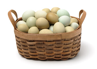 eggs on a white background 