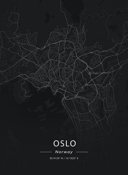 Map of Oslo, Norway