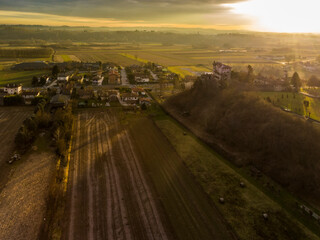 Obraz premium Sunset on the hills