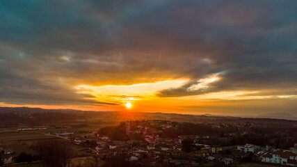 Sunset on the hills