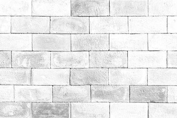 Modern white brick wall texture for background