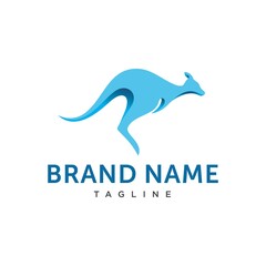 Kangaroo Logo Design Vector Image
