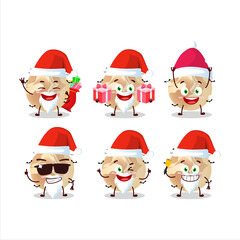 Santa Claus emoticons with halloween moon cartoon character