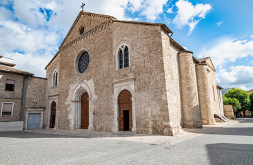 church of San Francesco in square San Francesco in terni - obrazy, fototapety, plakaty