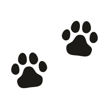 Dog paw print, dog paw prints, cat paw print, cat paw prints, paw print silhouette