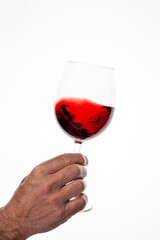 Un bicchiere di vino rosso Toscano
