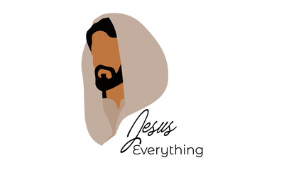 Jesus Quote, Typography for print or use as poster, card, flyer or T Shirt 