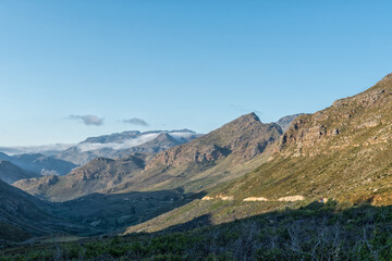 View of the Du Toitskloof Pass on the northern side