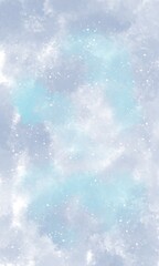 blue abstract watercolor background with white dots