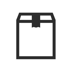 Box icon. Package symbol. Parcel sign.