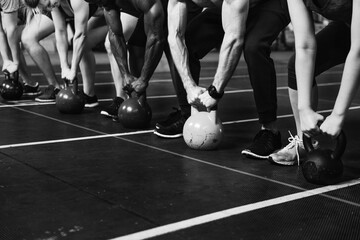 Crossfit group at the gym