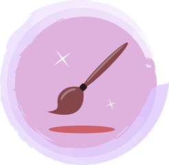 vector brush sign icon or inspiration for web design