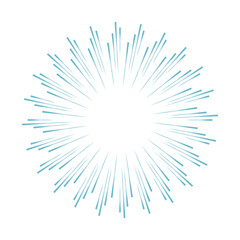 Obraz premium Sun rays blue and white vector background