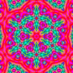 Fototapeta na wymiar Abstract hexagonal fractal graphic 