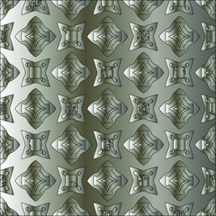  Silver metallic gradient with repeat Pattern . Abstract metallic background.