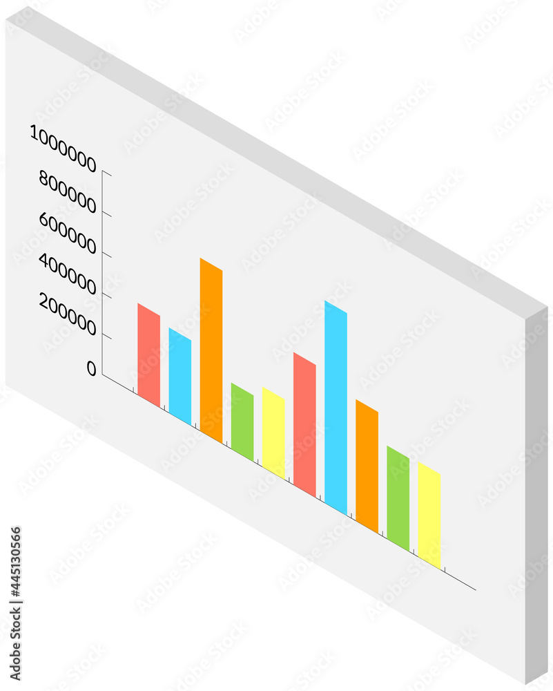 Poster visualize with business analytics. work with statistical data analysis, changing indicators. analyze
