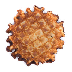 Roasted waffles isolated