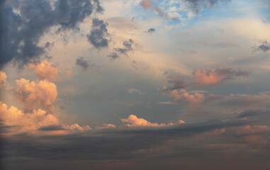 Colorful clouds at sunset