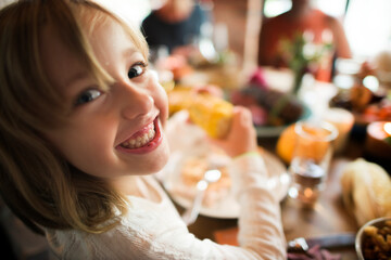 People are celebrating Thanksgiving day